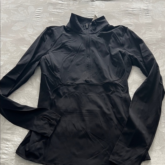 lululemon athletica Tops - Lululemon black Long Sleeve Quarter-Zip Top